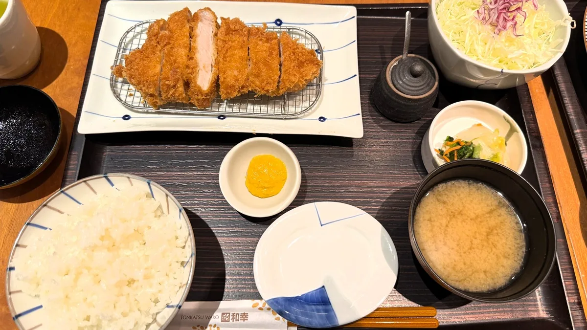とんかつ和幸のロースとんかつ定食