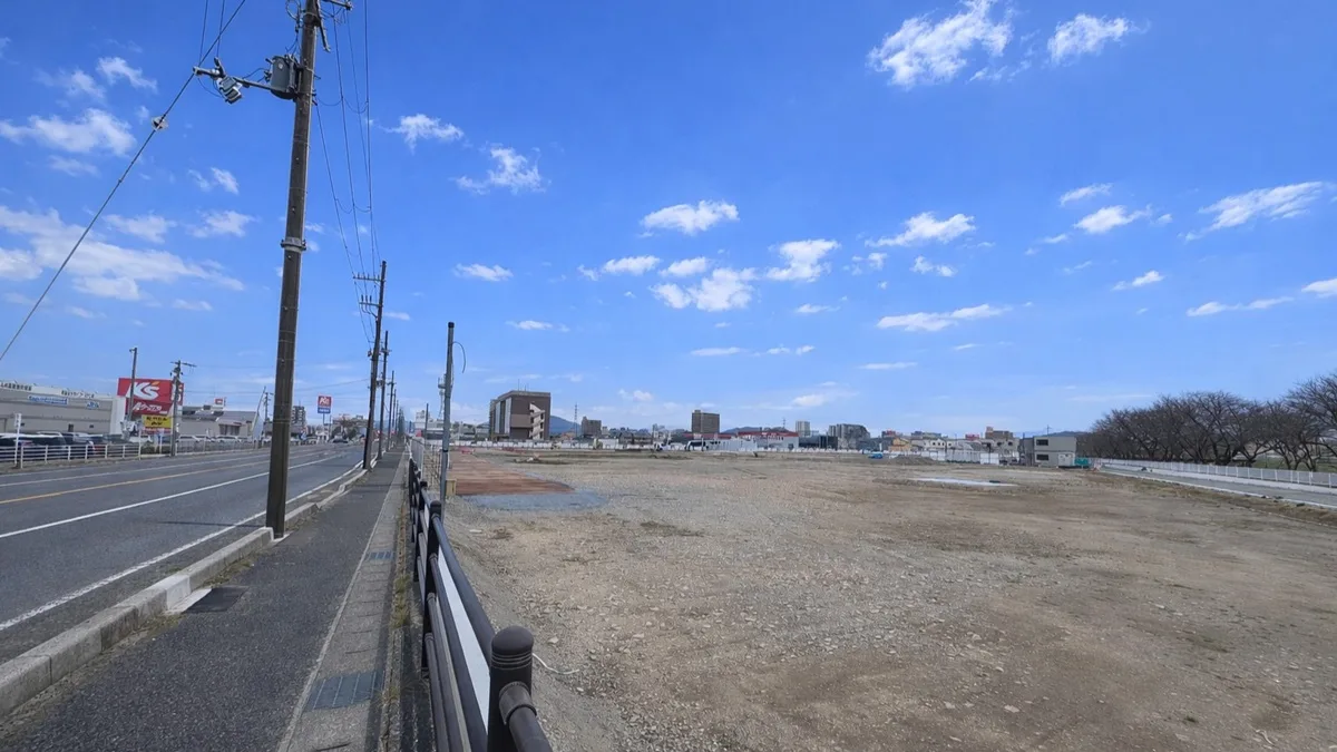 クロスモール近江八幡工事中の現場