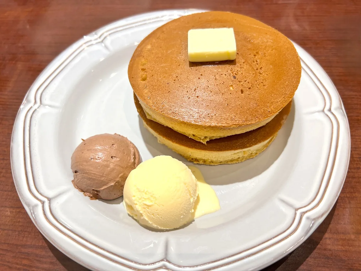 珈琲館 近江八幡店のトラディショナル・ホットケーキ