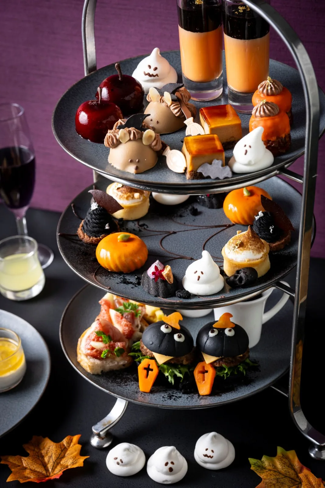 びわ湖大津プリンスホテル、ハロウィーン限定アフタヌーンティー「おばけたちのティーパーティー」10月1日から販売