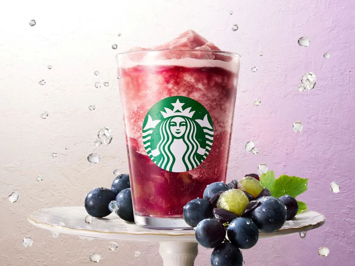 スタバに秋の気配、巨峰づくしの新作ビバレッジ2種が8月17日から登場